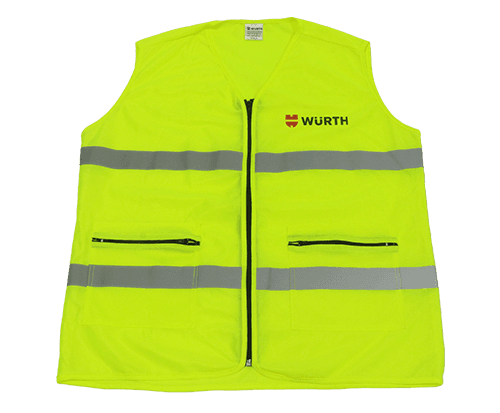 CHALECO DE SEGURIDAD AMARILLO C/CINTAS REFLECTIVAS